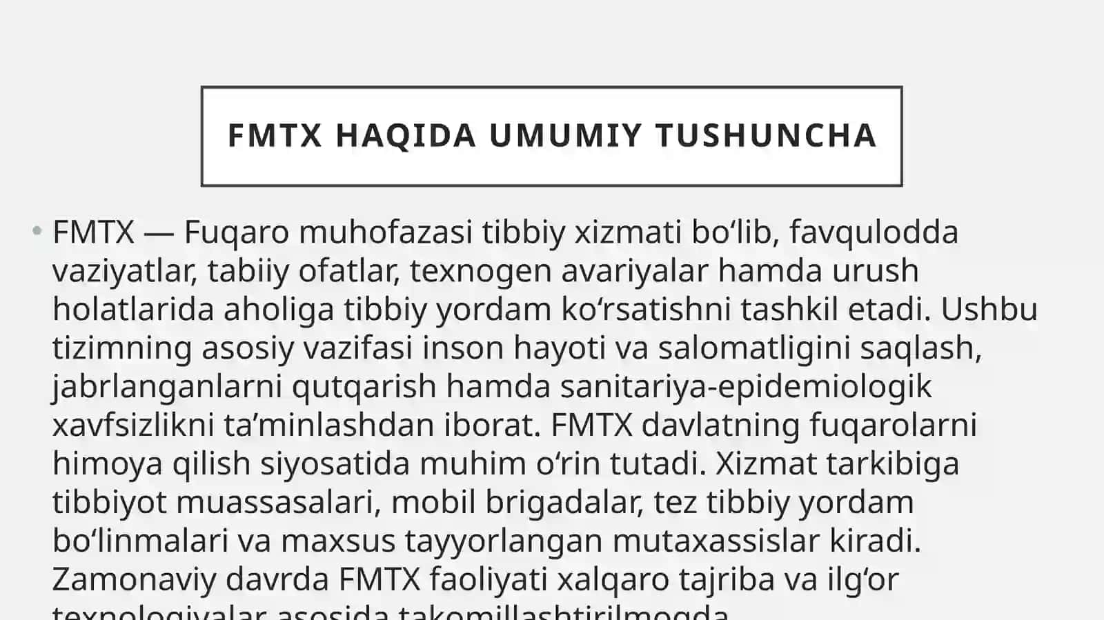 FMTXning har bir davrda faoliyat xususiyati, asosiy tashkiliy tamoyillari, terrorizm va aholi muhofazasi 3