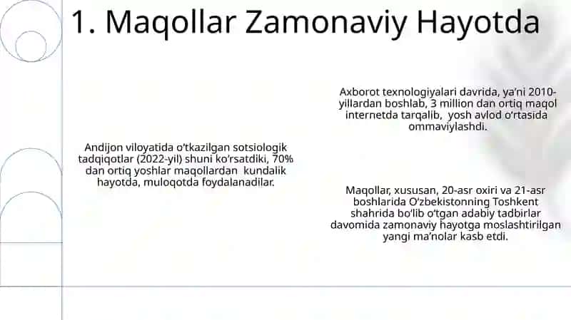 Maqollar-dono fikrlarning ixcham ifodasi 3