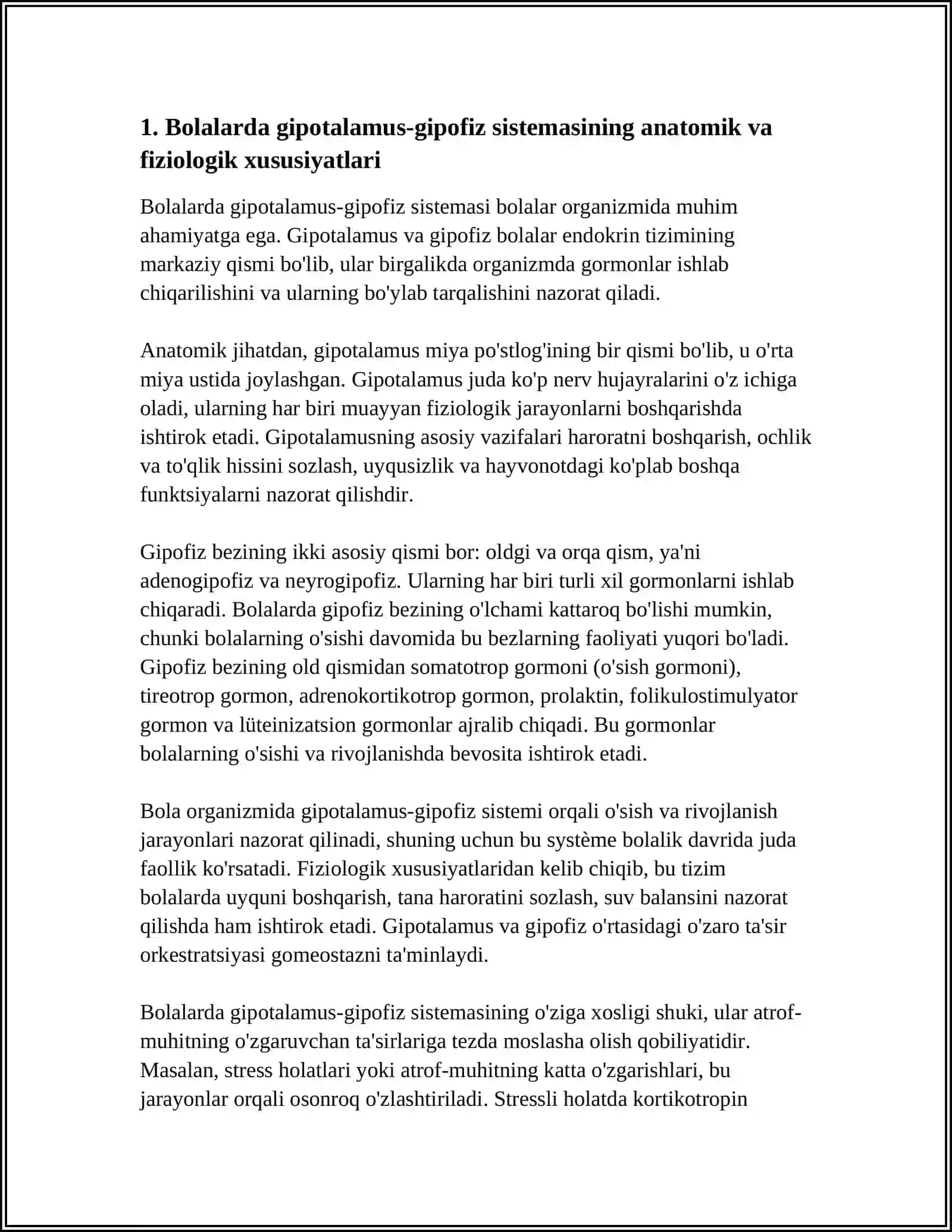 BOLALARDA ENDOKRIN TIZIMINING ANATOMO-FIZIOLOGIK XUSUSIYATLARI TEKSHIRISH USULLAR.JAROXATLANISHI SEMIOTIKASI 3