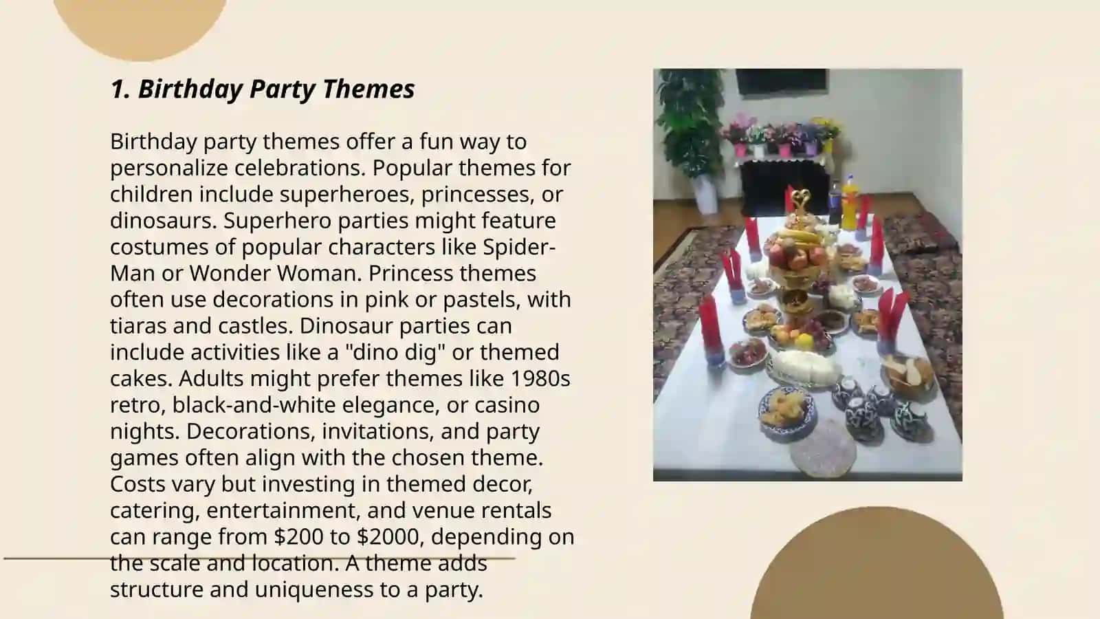 Birthday Party Themes 3