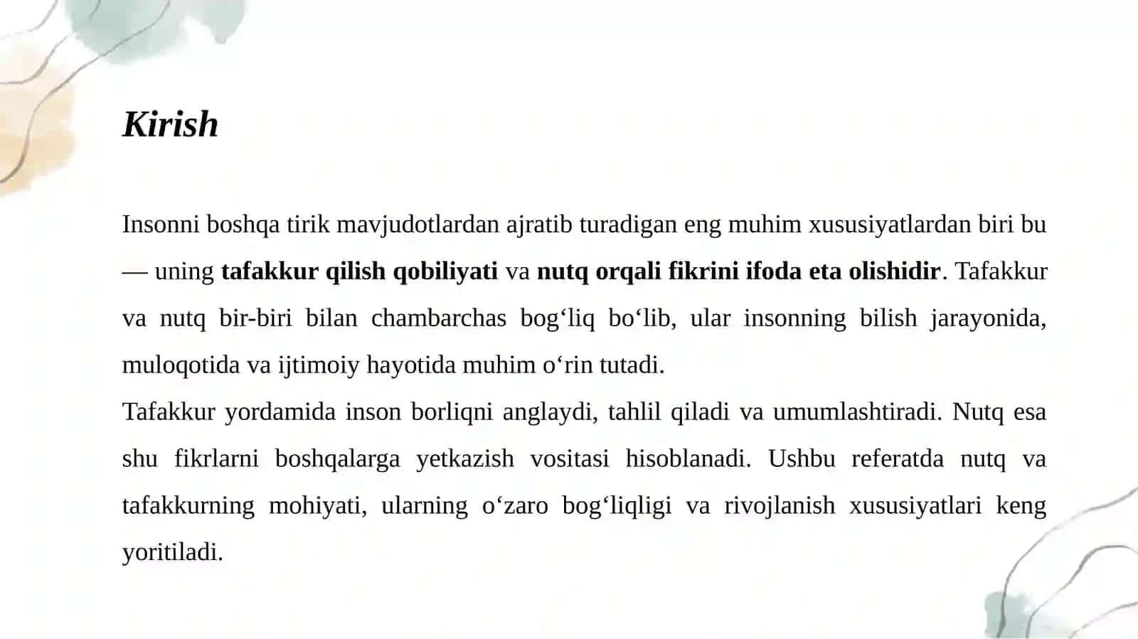 Nutq va tafakkur 3