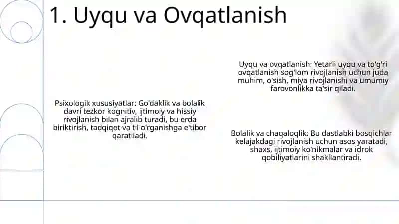 Ilk chaqaloqlik va goʻdaklik davrining psixologik xususiyatlari 3