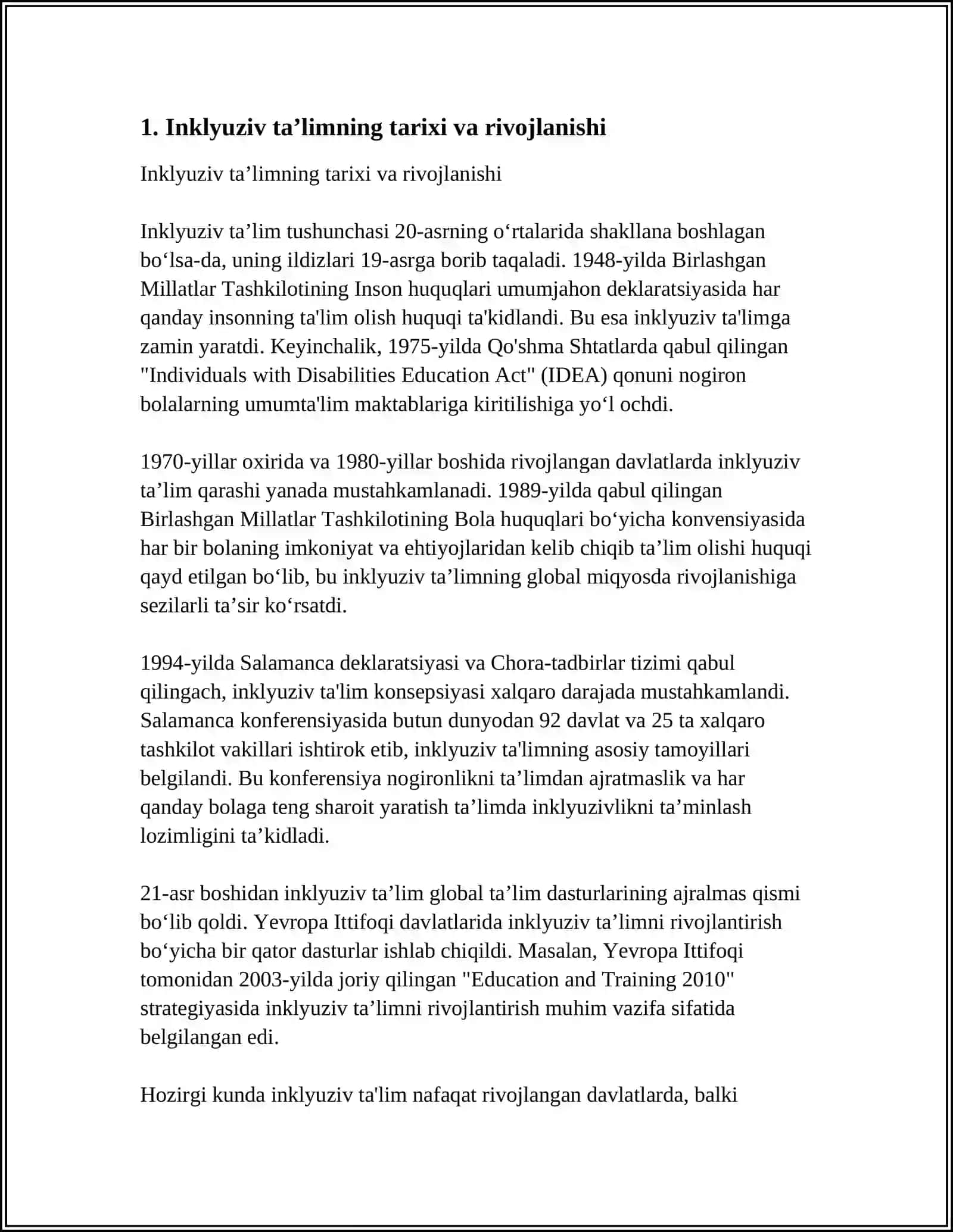 INKLYUZIV TAʼLIM KURSINING PREDMETI MAQSADI VA VAZIFALARI 3