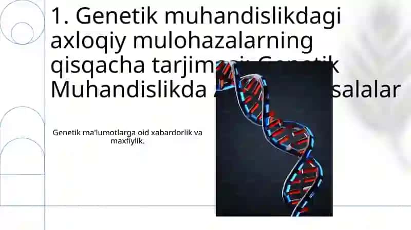 Genetik Muhandislik: Asboblar va Texnologiyalar 3