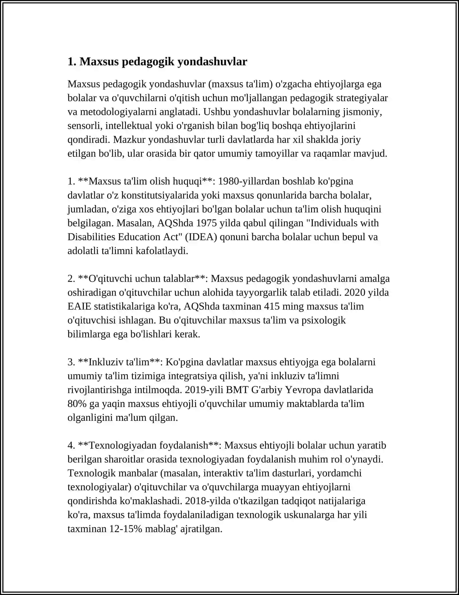 KÒZI OJIZ BÒLGAN BOLALARNI PEDAGOGIK PSIXALOGIK ÒQITISH 3
