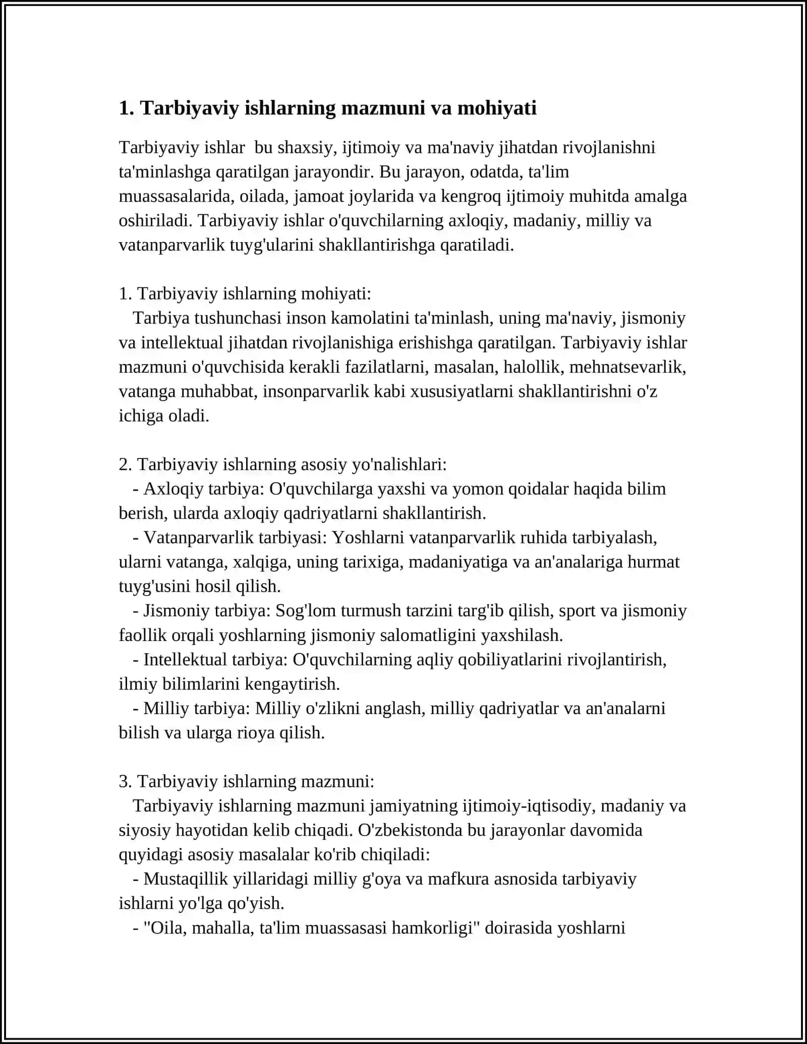 ESHITISHDA NUQSONI BOR ÒQUVCHILAR MAKTABIDA TARBIYANING AHAMIYATI, MAQSAD VA VAZIFALARI 3