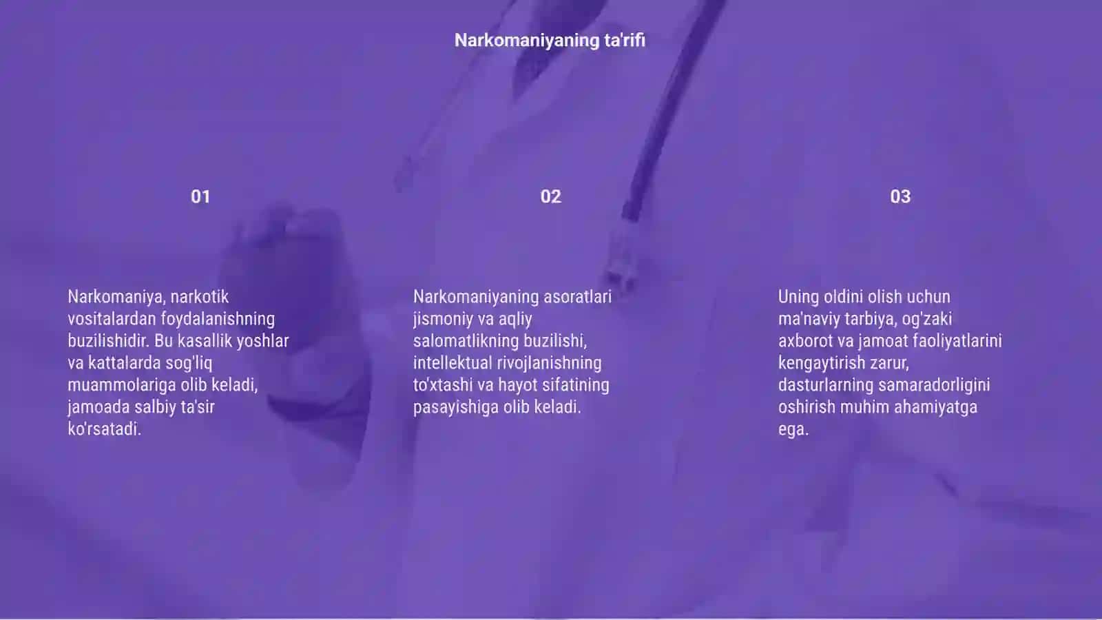 Narkomaniya va uning asoratlari 3