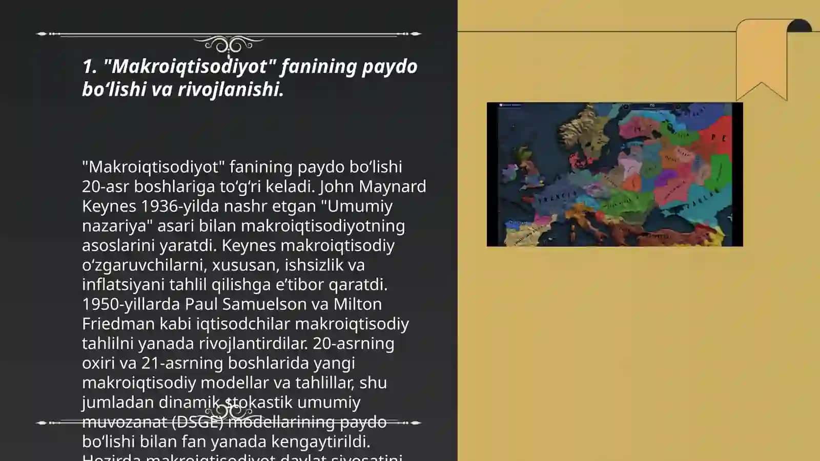 Makroiqtisodiyot fanining shakllanish tarixi, predmeti va obyekti 3