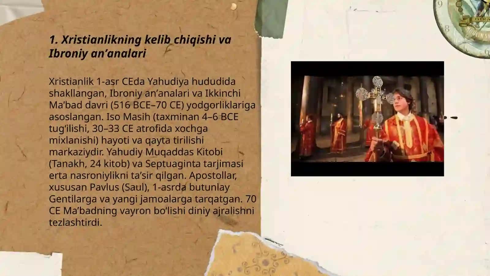 Xristian dini tarixi va asosiy gʻoyalari 3