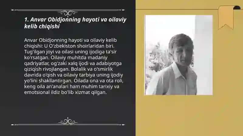 Anvar Obidjon hayoti va ijodi 3