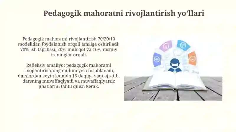 Pedagogik mahoratning tarkibiy qismlari va ularning mohiyati 3