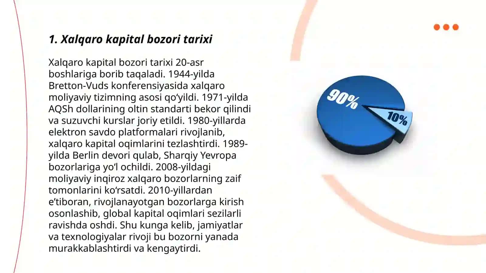 Xalqaro kapital bozori va uning rivojlanishi 3
