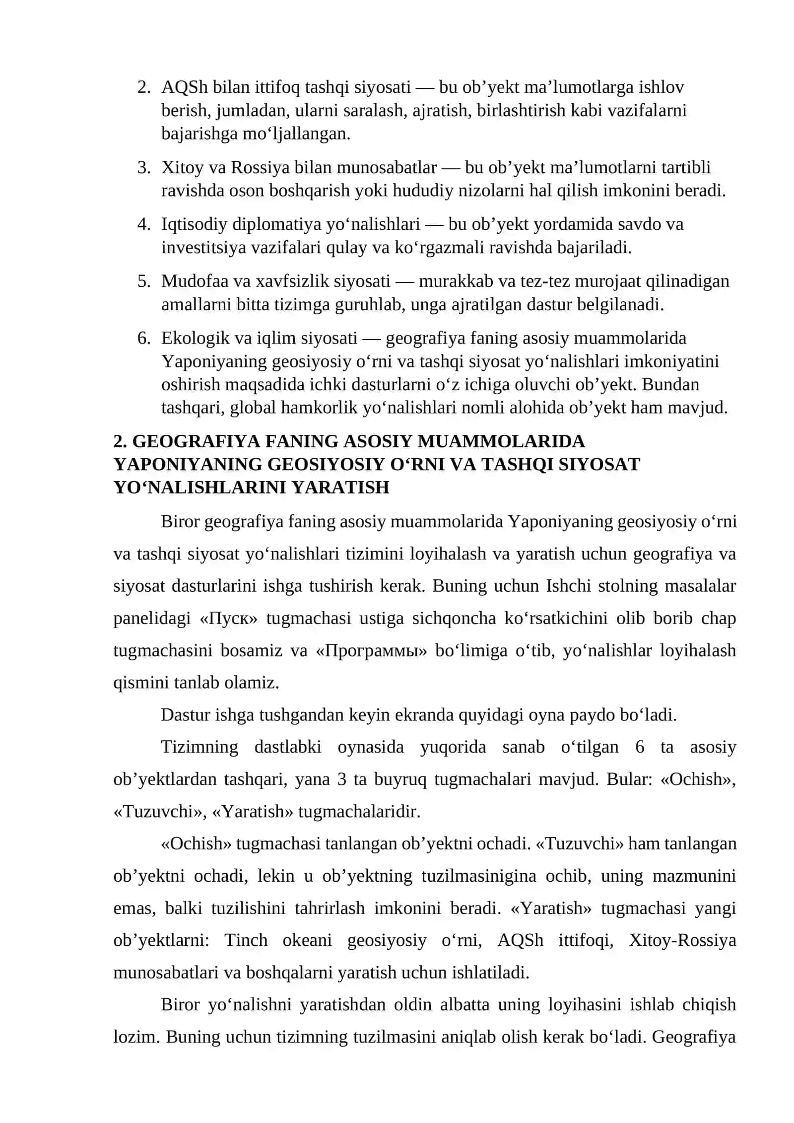 GEOGRAFIYA FANING ASOSIY MUAMMOLARIDA YAPONIYANING GEOSIYOSIY O‘RNI VA TASHQI SIYOSAT YO‘NALISHLARI 3
