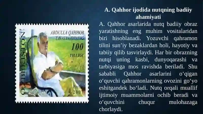 A.Qahhor asarlarida nutqva notiqlik masalalari 3