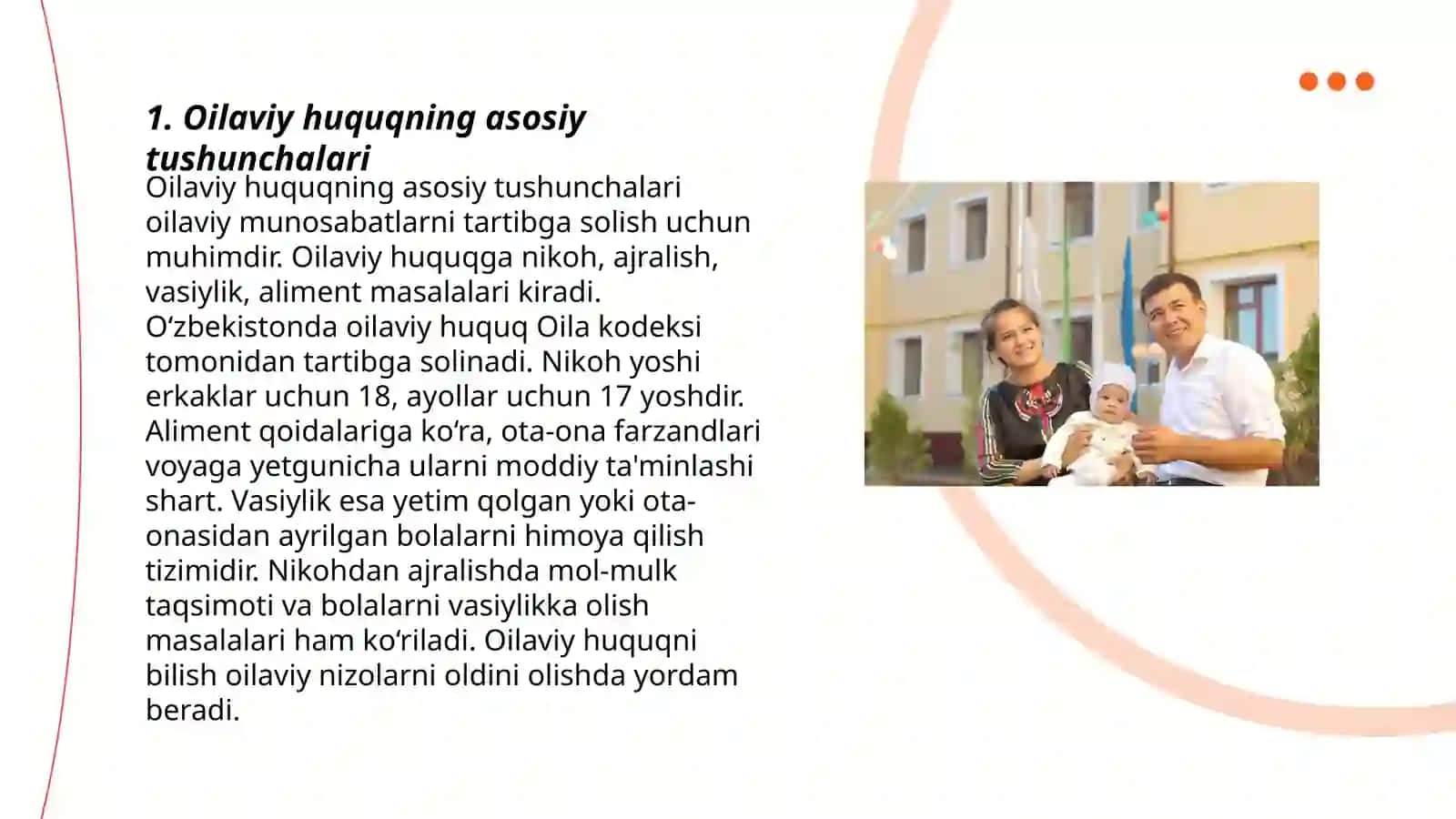 Hozirgi zamon huquq oilalarining umumiy tavsifi 3