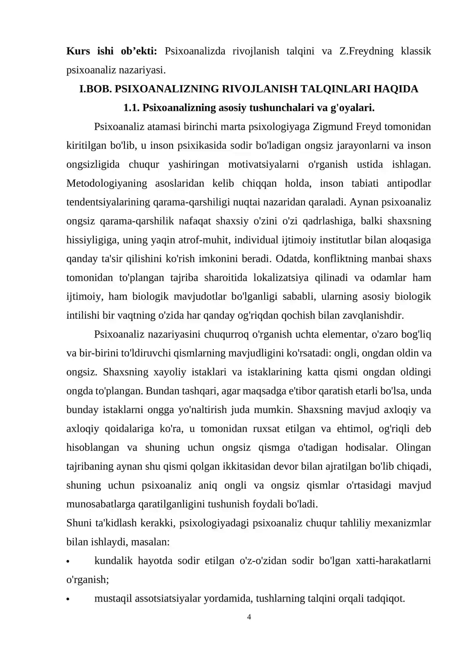 Psixoanalizning asosiy tushunchalari va g'oyalari 3