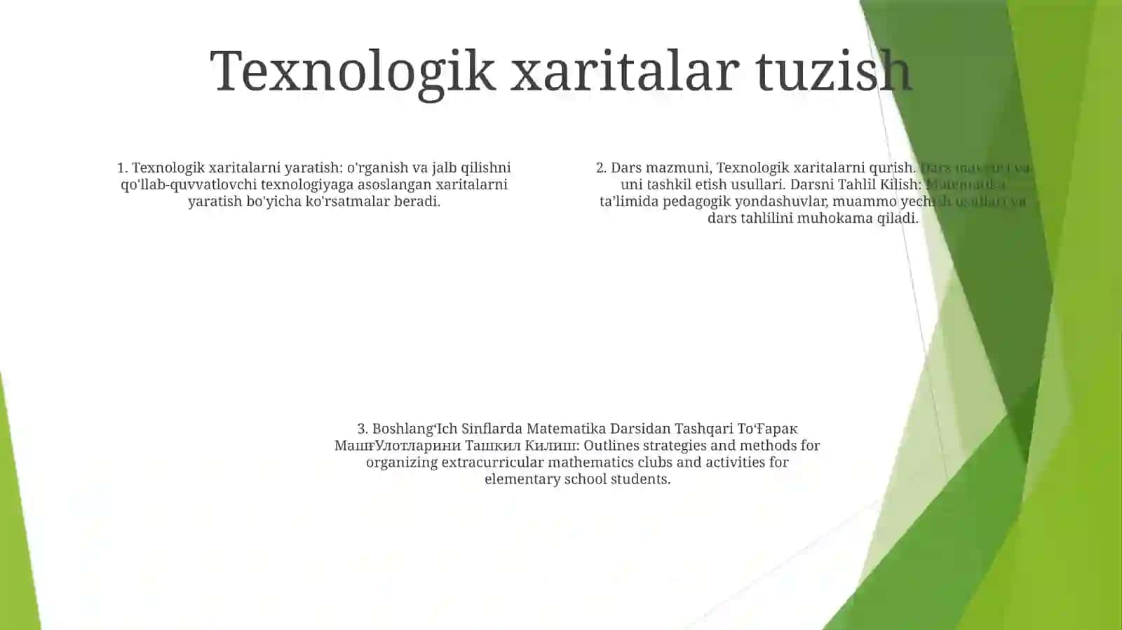 BoshlangʻIch Sinflarda Matematika Darsidan Tashqari ToʻGarak MashgʻUlotlarini Tashkil Qilish 3