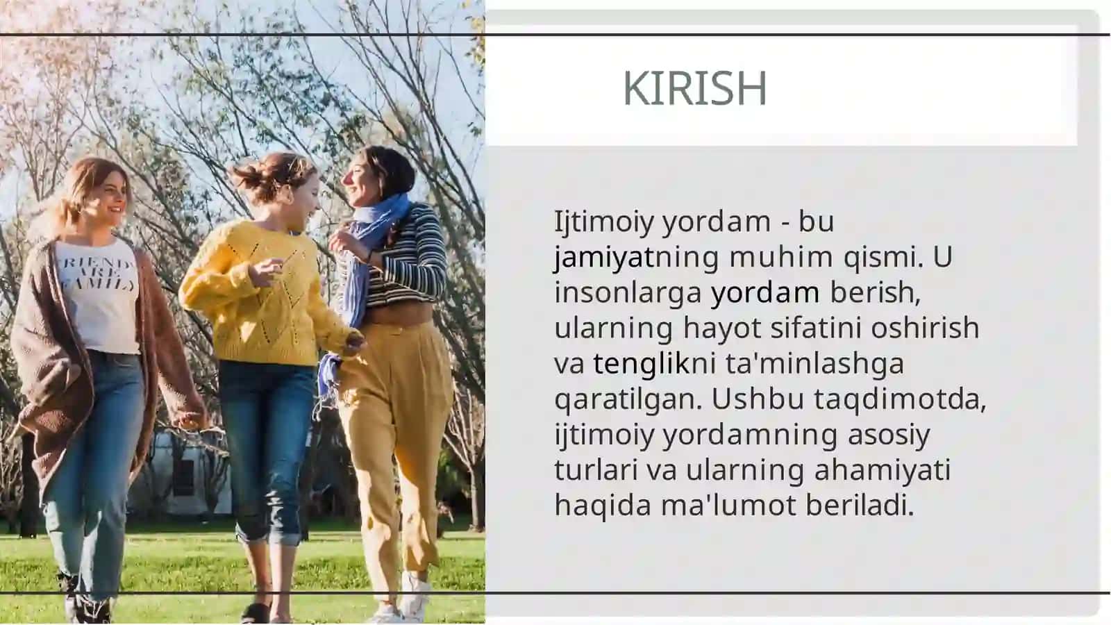 Ijtimoiy Ish Tarixi va Xorijiy Tajriba Slaydi 3