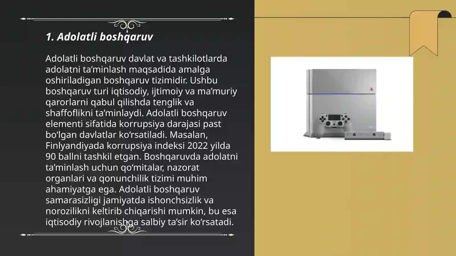 Adolatli boshqaruv 3