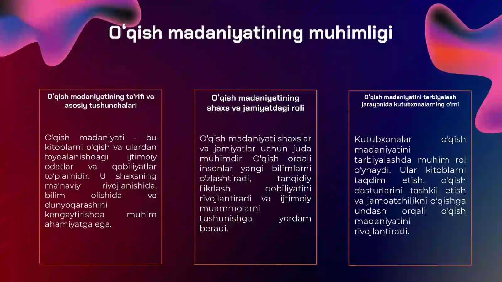 Axborot kutubxona markazlari va axborot resurs markazlarida oʻqish madaniyatini tarbiyalash 3
