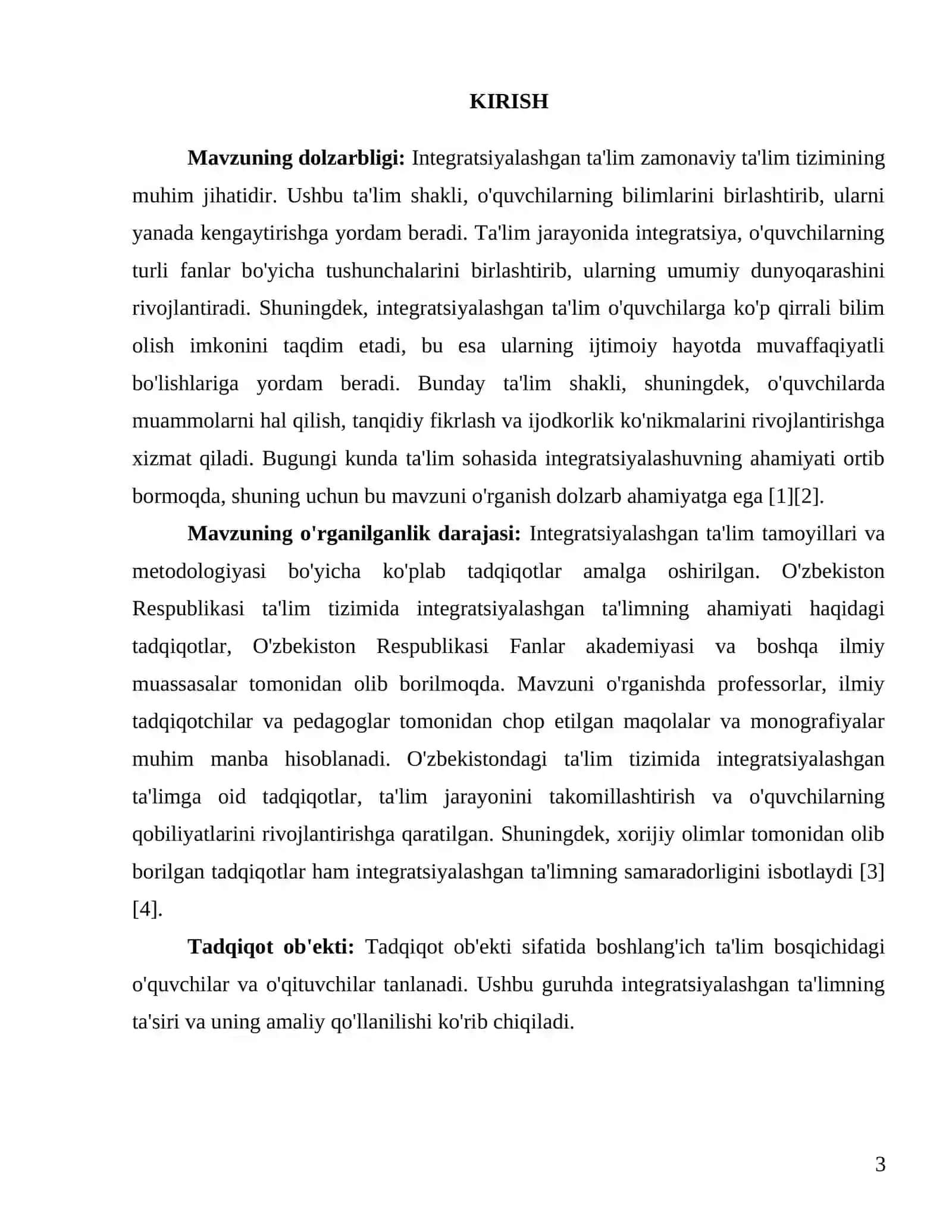 Integratsiyalashgan ta'limning boshlang'ich bosqichdagi ahamiyati 3