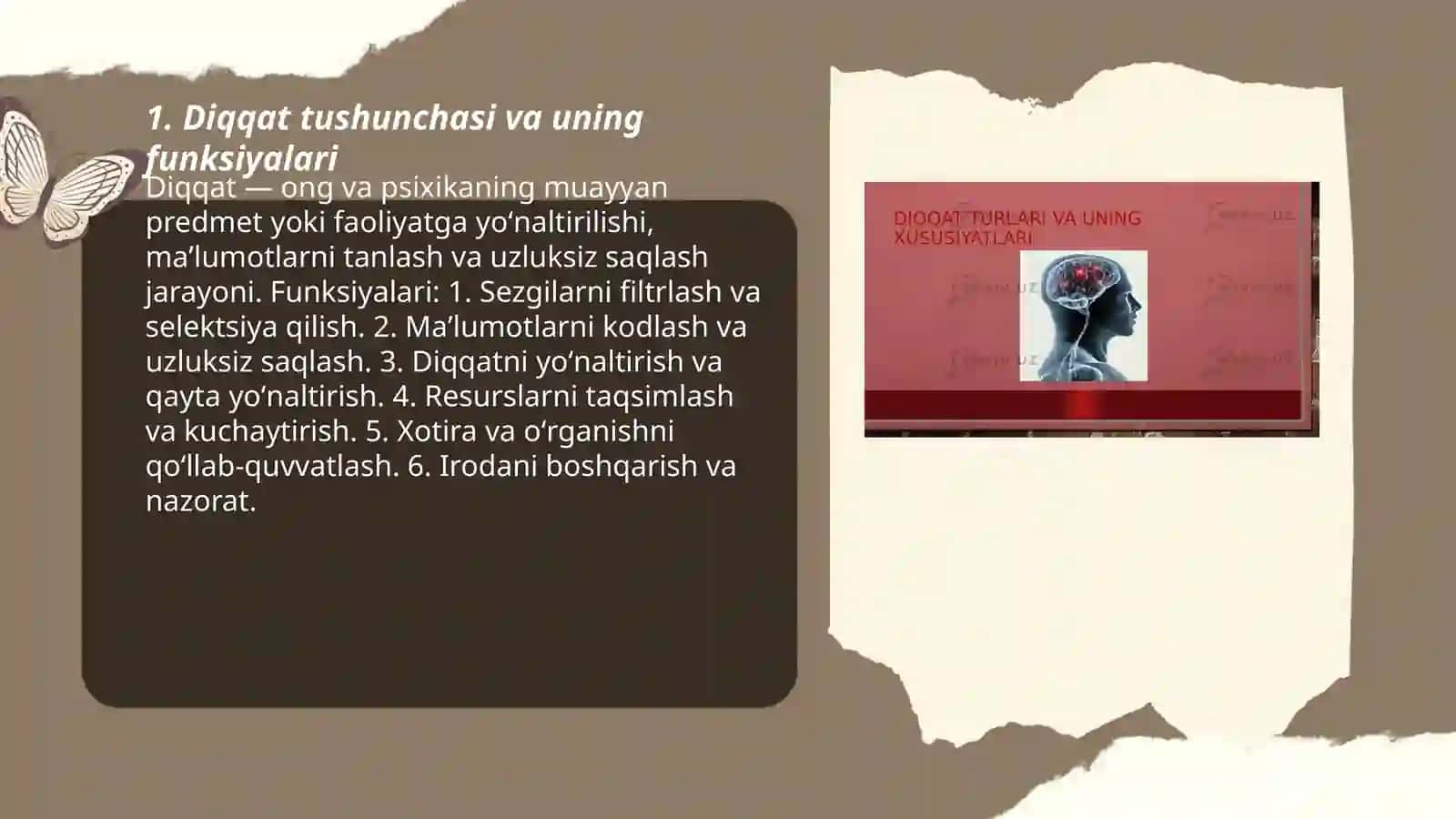 Diqqat turlari va uning xususiyatlari 3