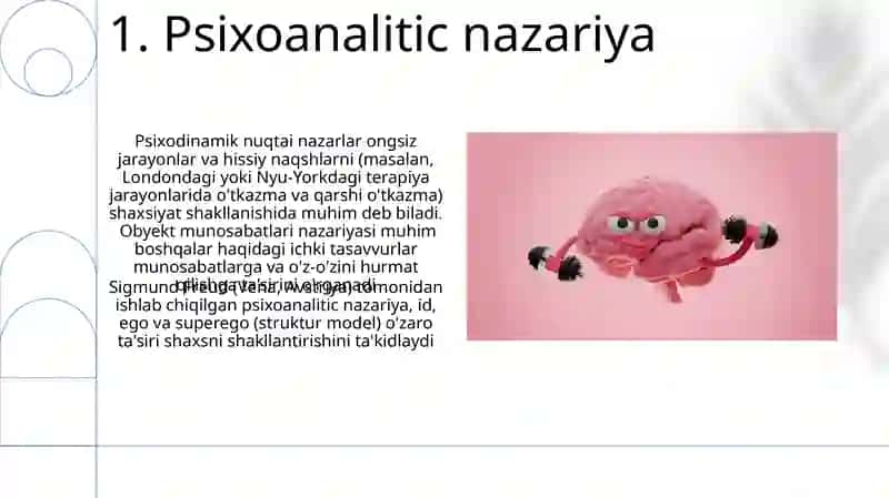 Chet el psixologiyasida shaxs nazariyalari 3