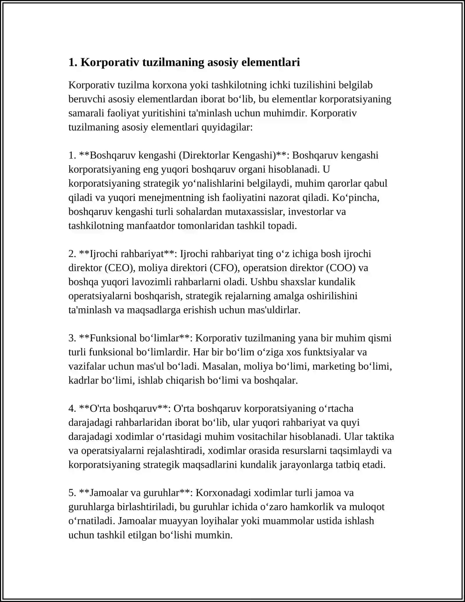 KORPORATIV TUZILMALAR VA ULARNING FUNKSIYALARI 3