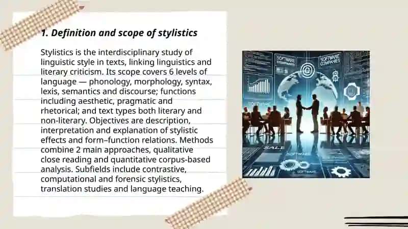 Stylistics and its subdivisions 3