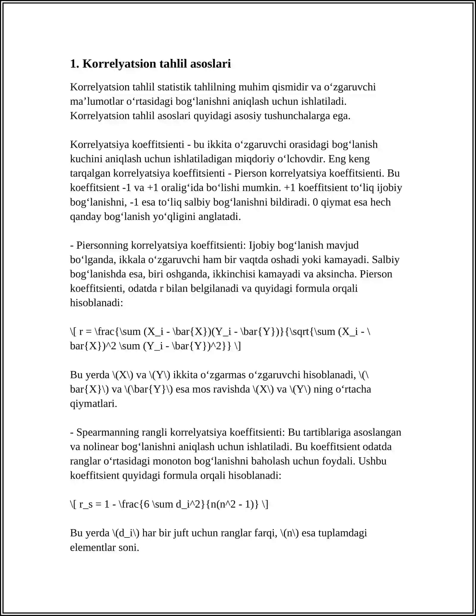 IQTISODIY TAXLILNING KORRELYATSION VA REGRASION USULLARI 3