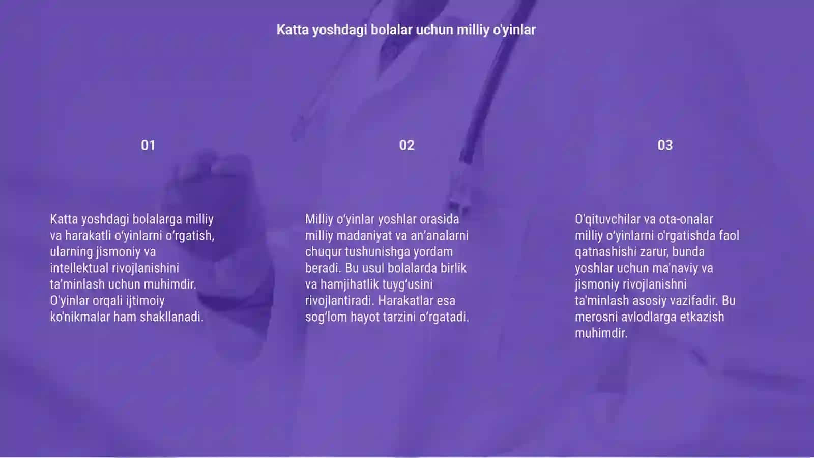 Katta yoshdagi bolalarga beriladigan milliy va harakatli o'yinlarni o'rgatish 3