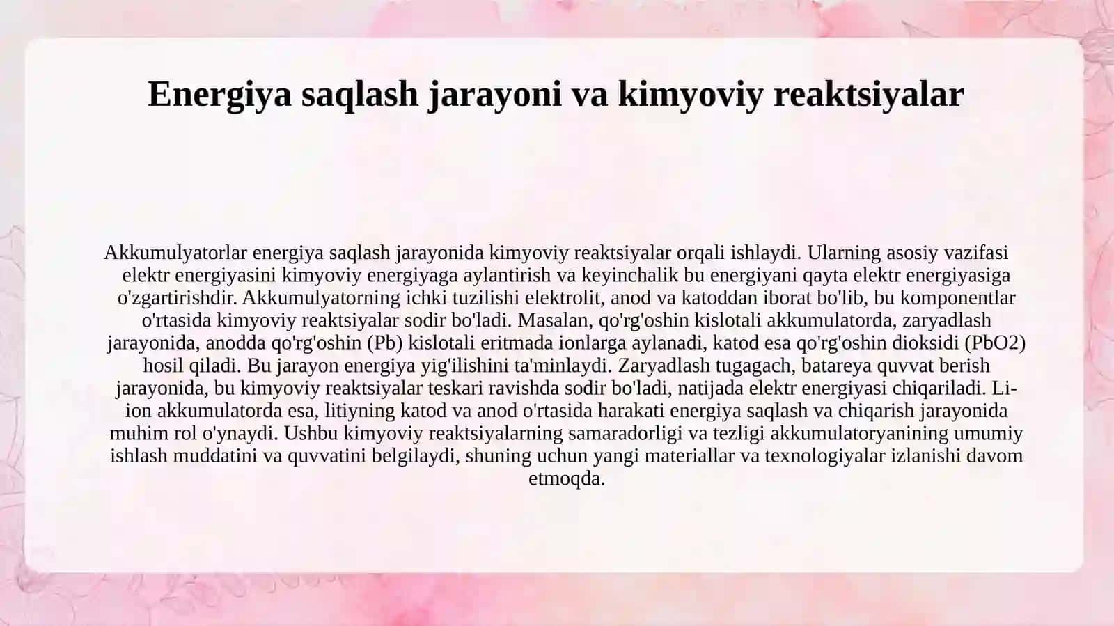 Akkumulyatorlar va ularning ishlash prinsiplari 3