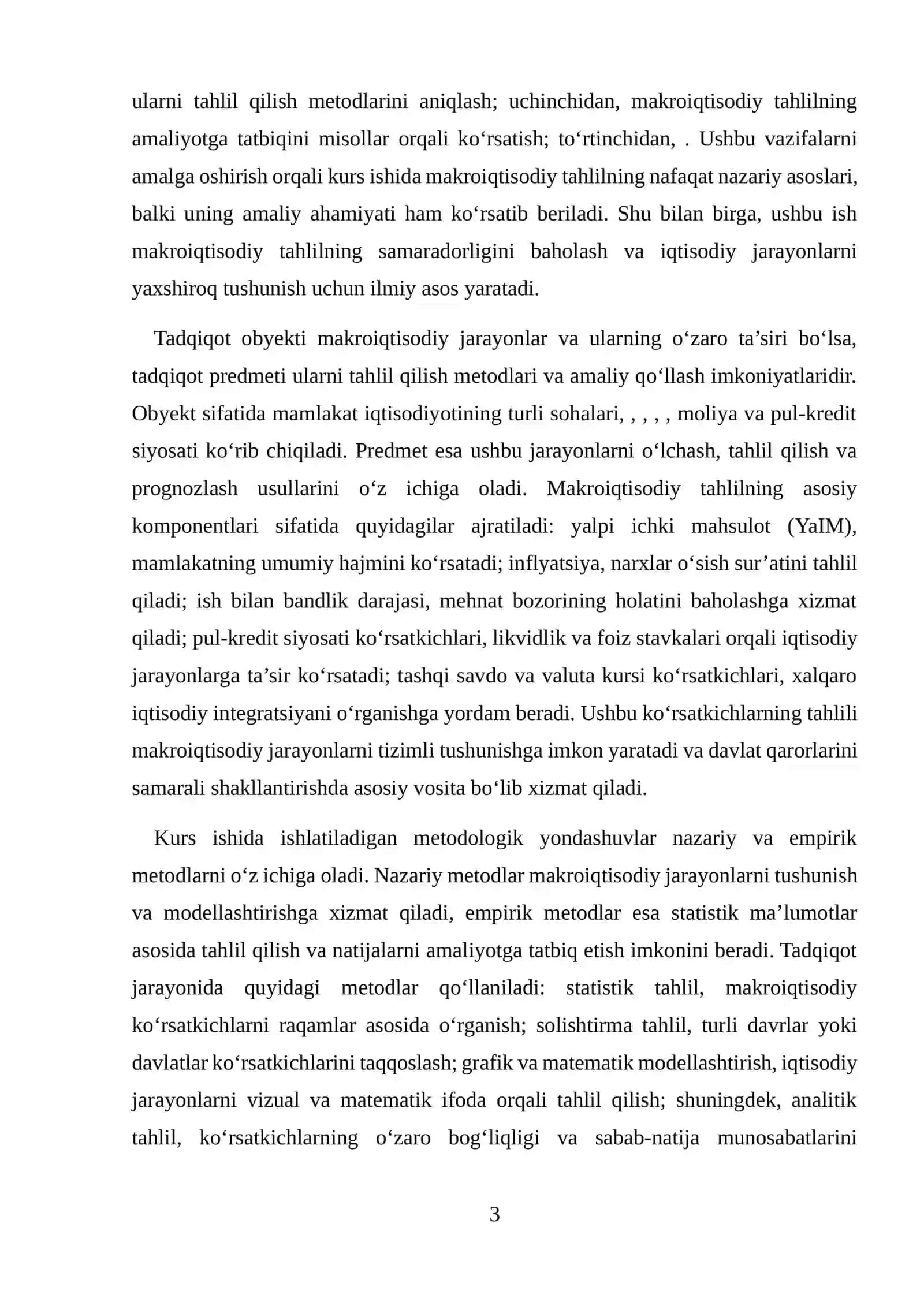 MAKROIQTISODIY TAHLILDA UNDA QO'LLASH IMKONIYATI 3