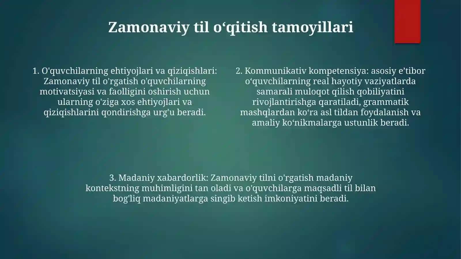 Zamonaviy Ona Tili Darslarini TashkilEtishTamoyillari 3