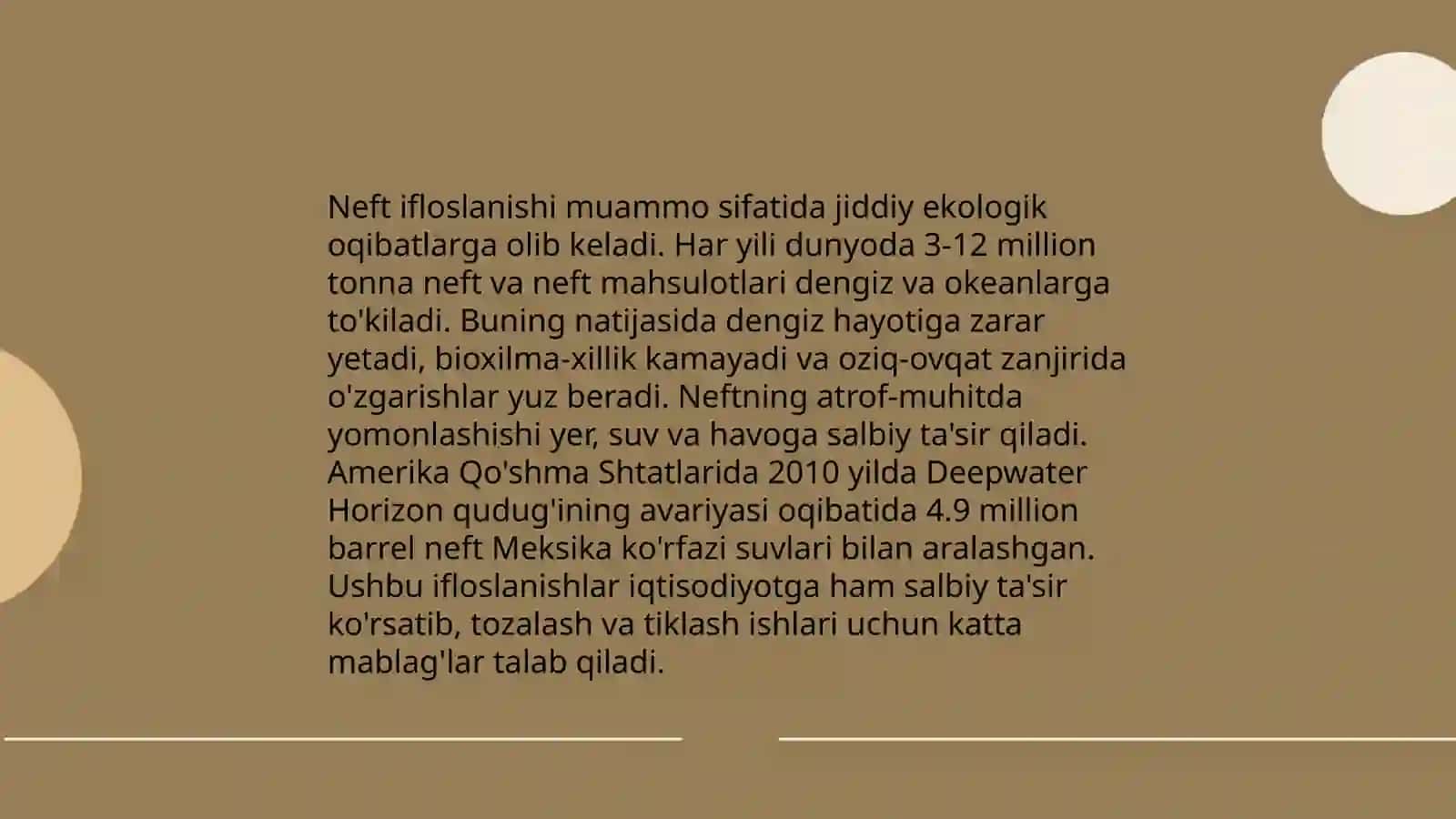 Okean suvlarining ifloslanish turlari va undagi hayot ta'siri 3