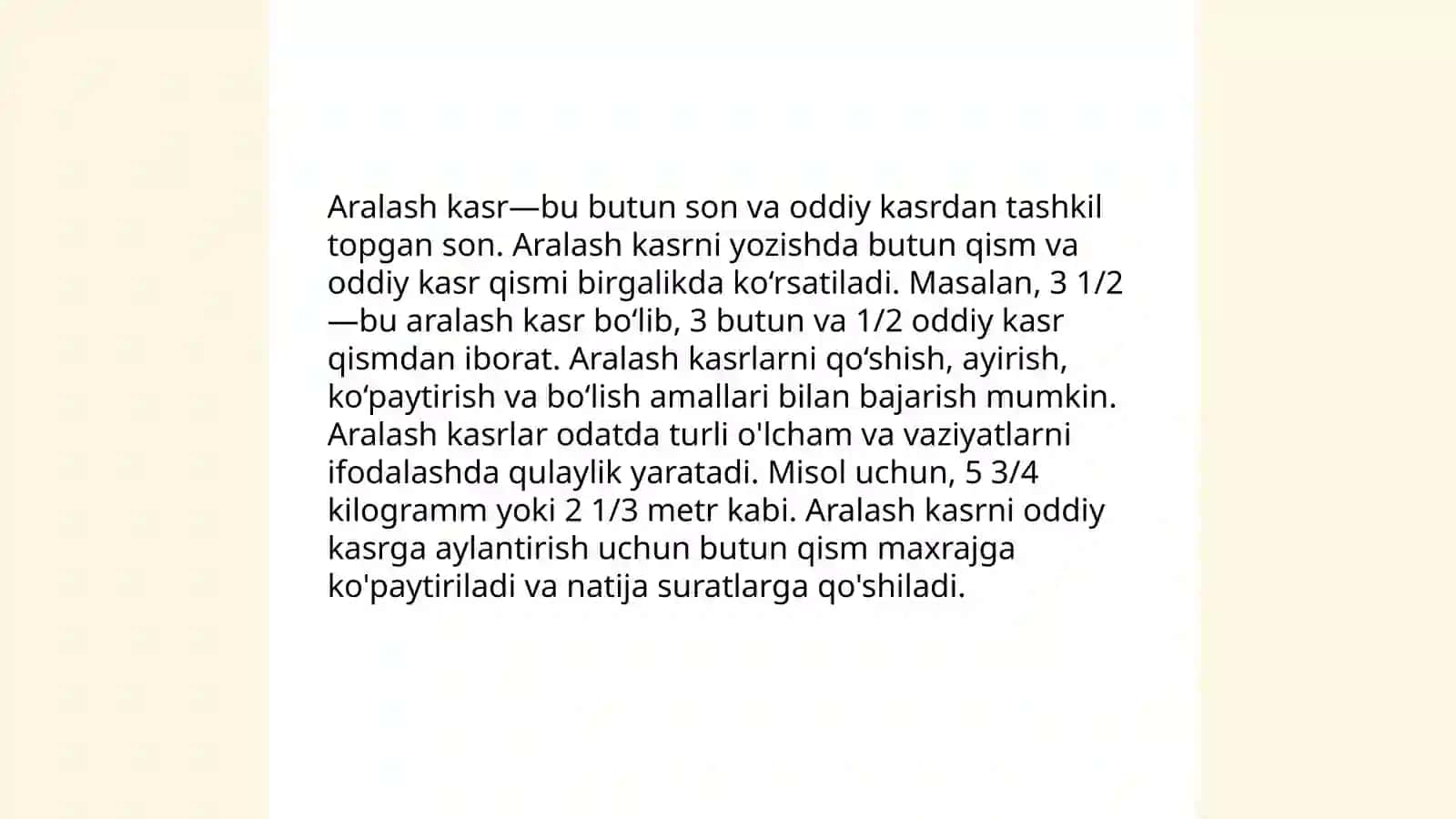 Aralash kasrlarni qoshish va ayirish mavzusida taqdimot 3