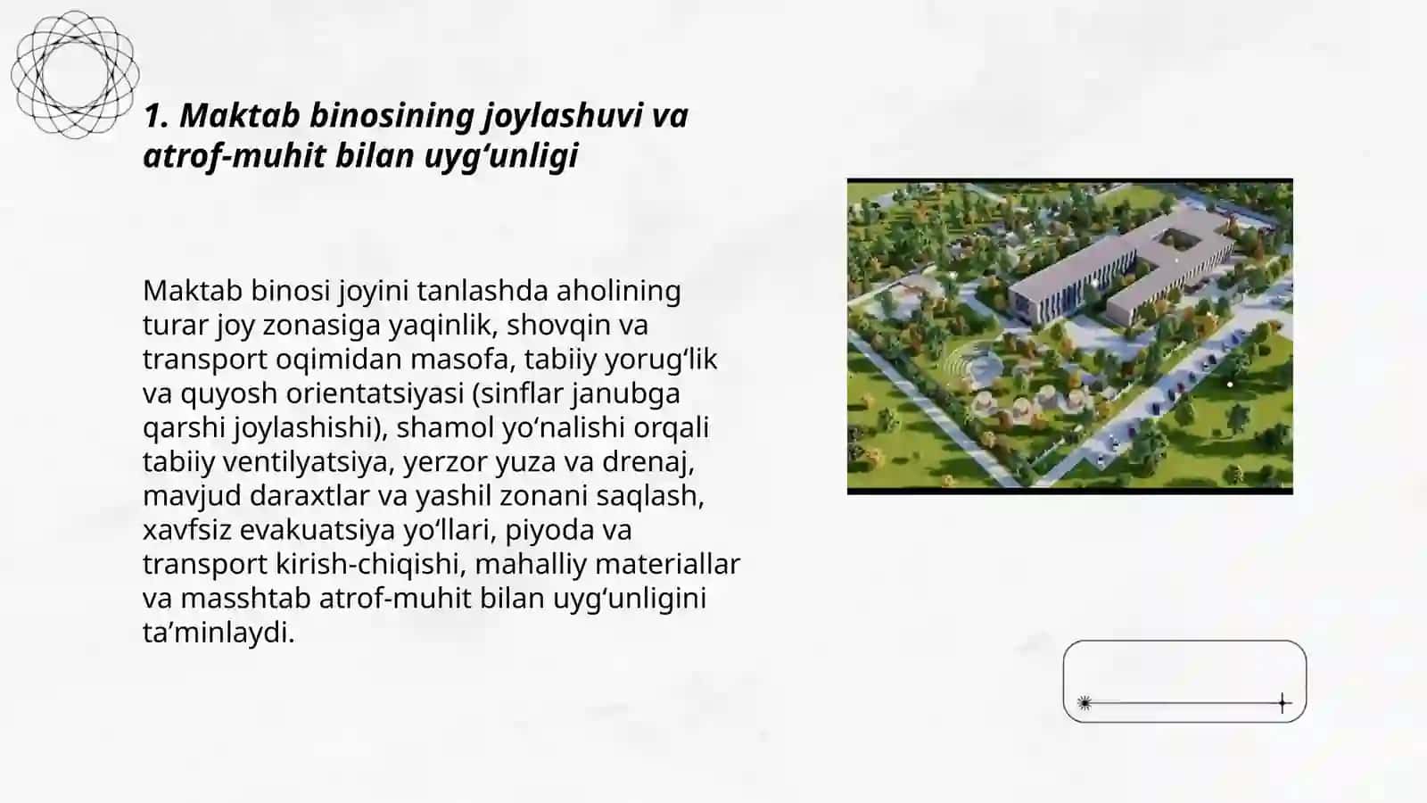 Zamonaviy umumtalim maktab binolarining arxitekturaviy tarxiy yechimlari 3