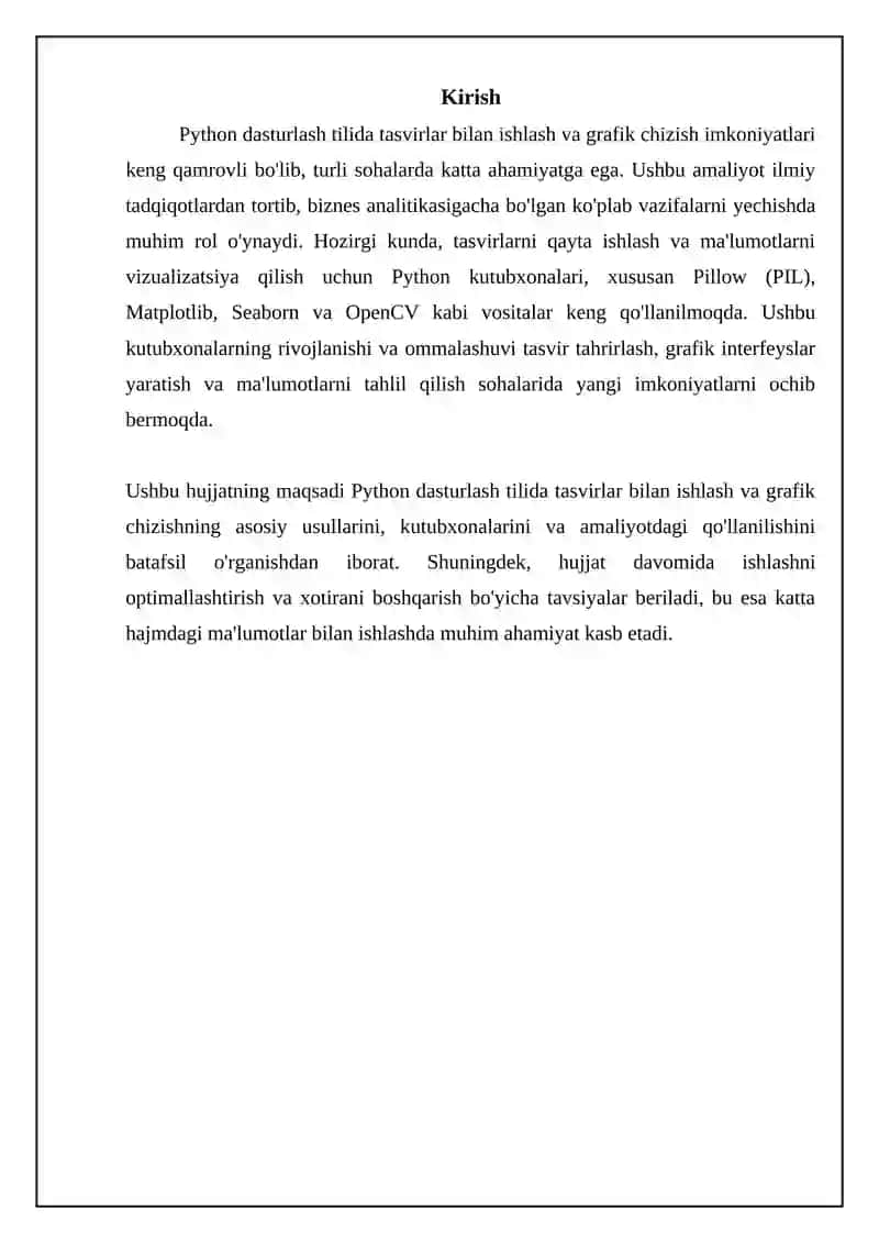Pythonda tasvirlar bilan ishlash va grafika chizishlar 3