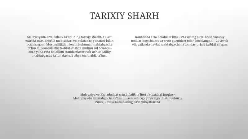 Malayziyada Boshlang'Ich Ta'lim 3