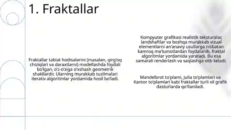 Kompyuter grafikasi va ularning turlari 3
