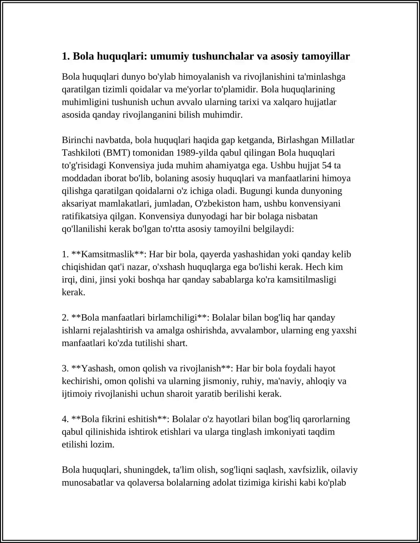 Bola Huquqlari 3
