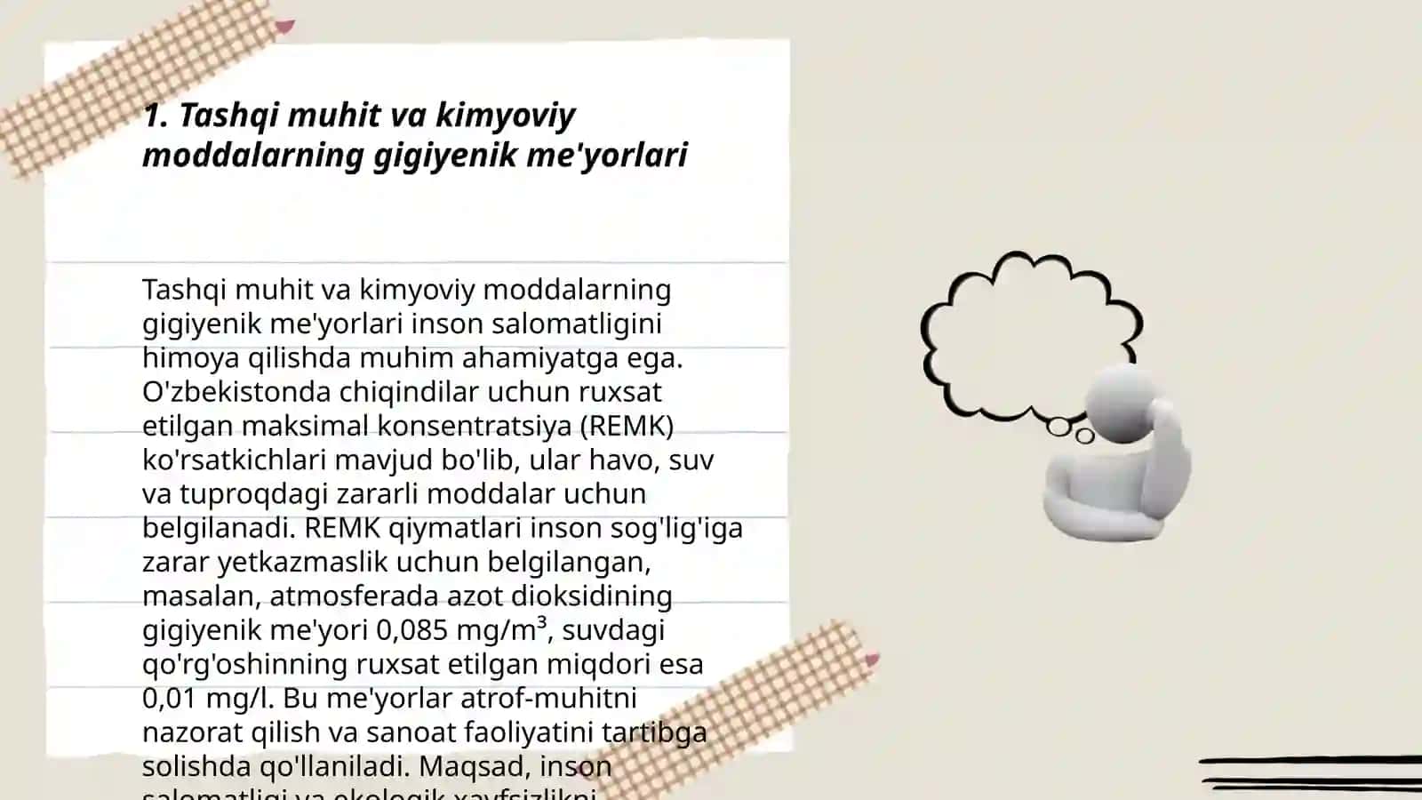 Tashqi muhit obektlarida yangi kimyoviy moddalarni gigiyenik me’yorlashtirish bo’yicha adabiyotlar tahlili 3