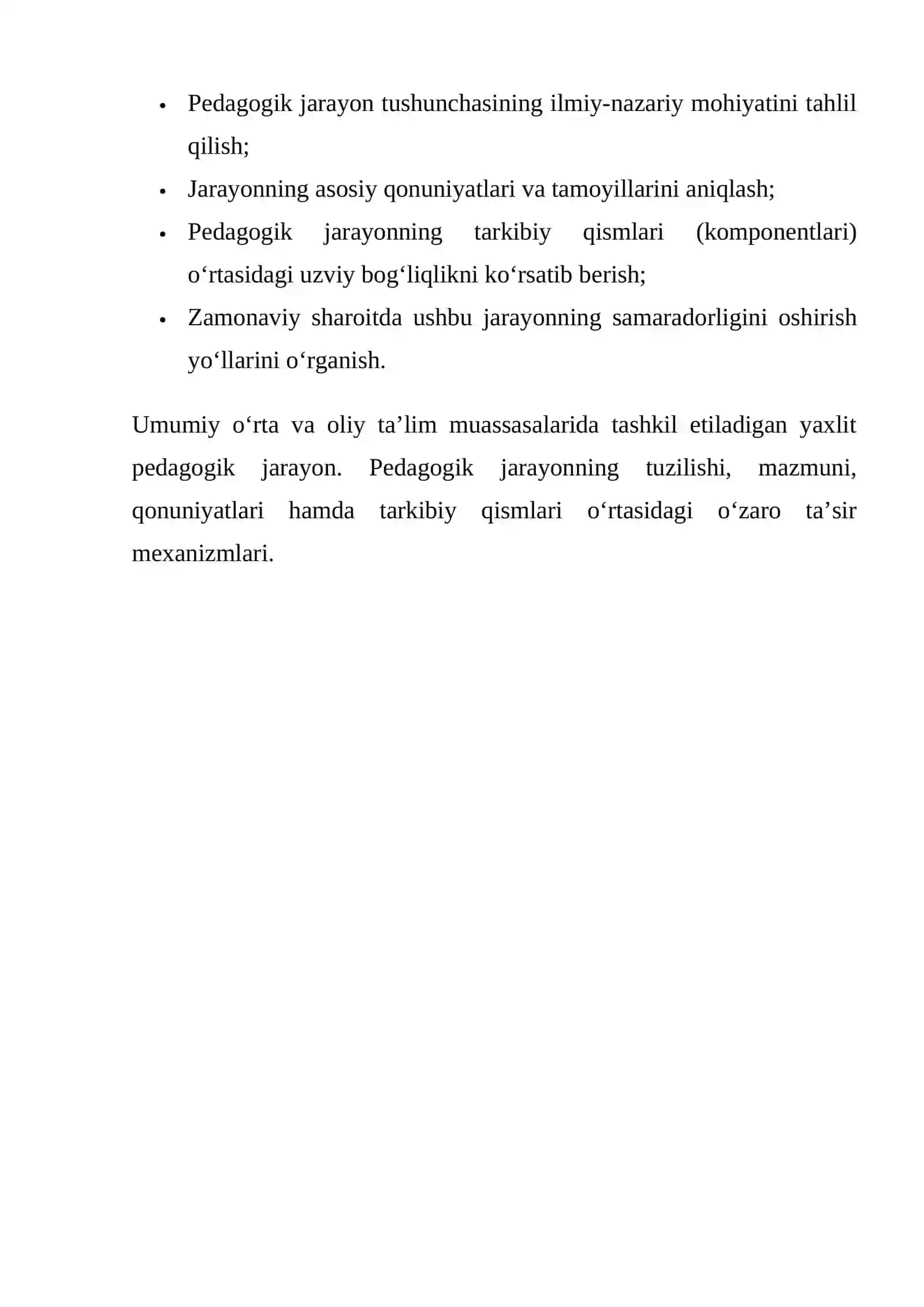 PEDAGOGIK JARAYON VA UNING TARKIBIY QISMLARI 3