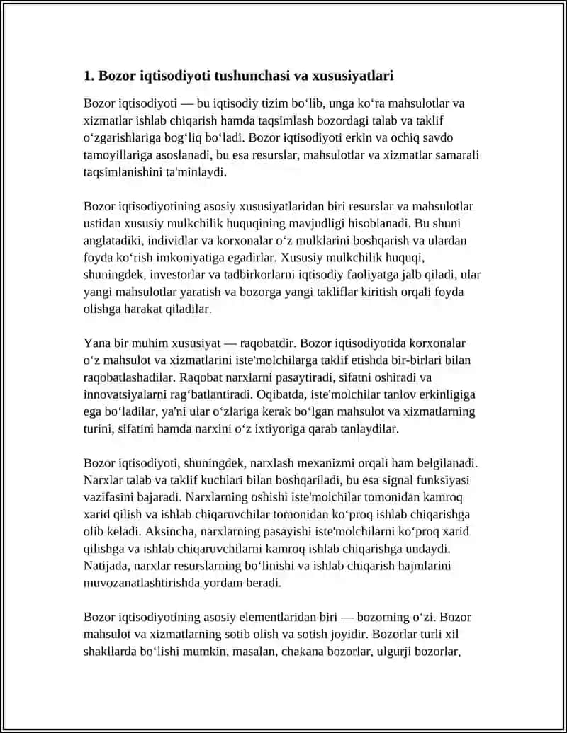 BOZOR IQTISODIYOTI VA UNING ASOSIY ELEMENTLARI 3