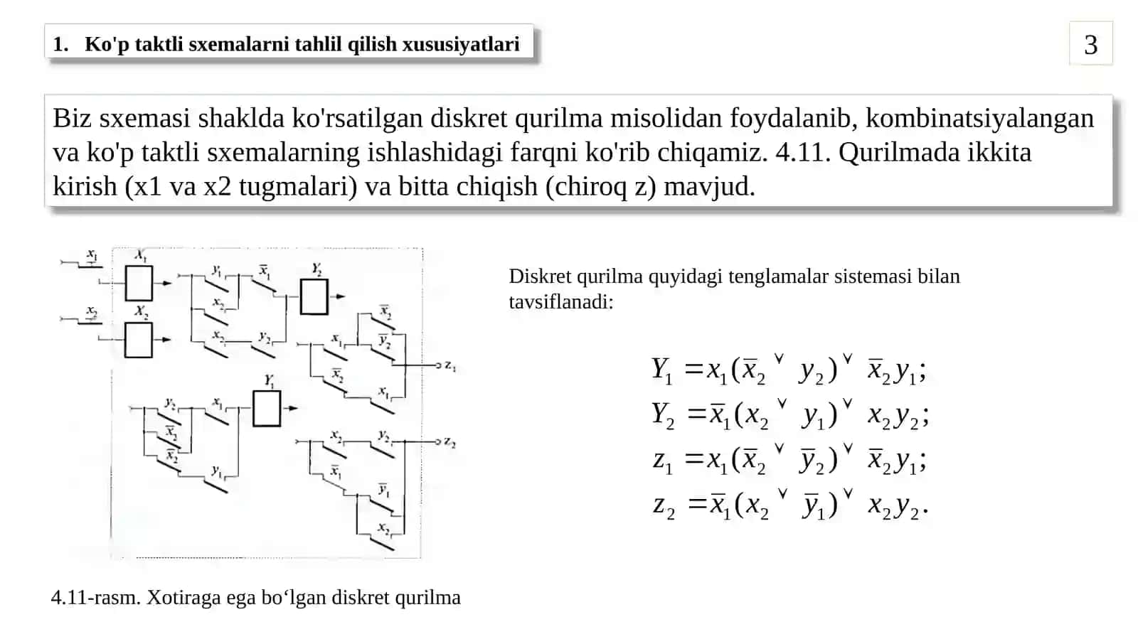 Xotiraga egadiskret qurilmalar ni tahlil qilish 3