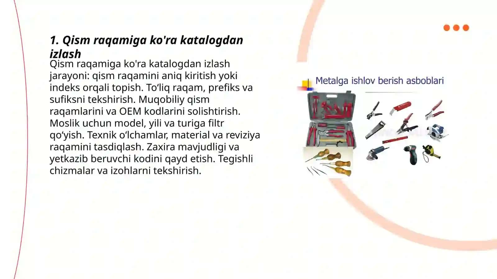 Katalogdan kerakli detallarni qidirish 3