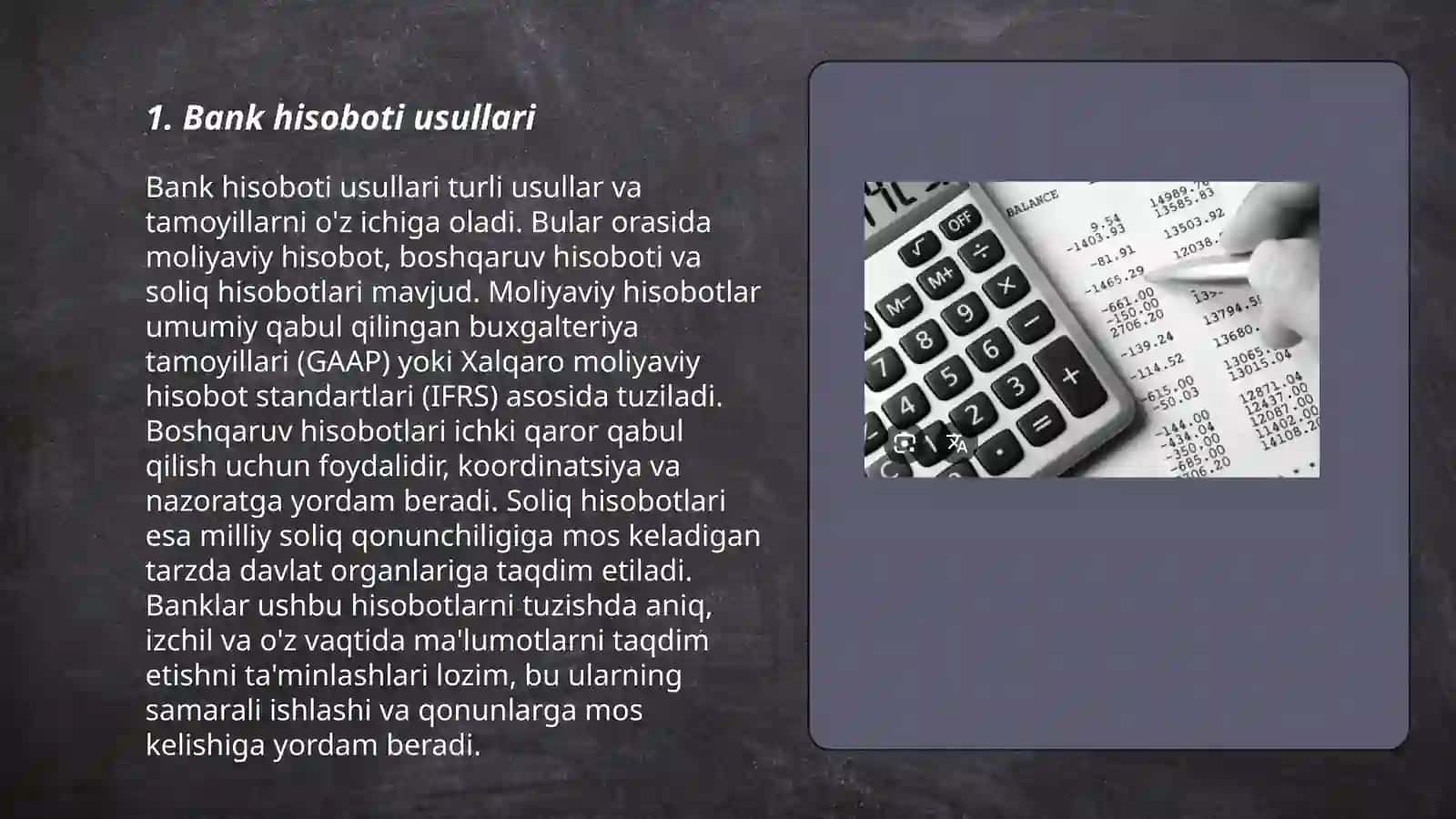 Banklarda buxgalteriya hisobi 3