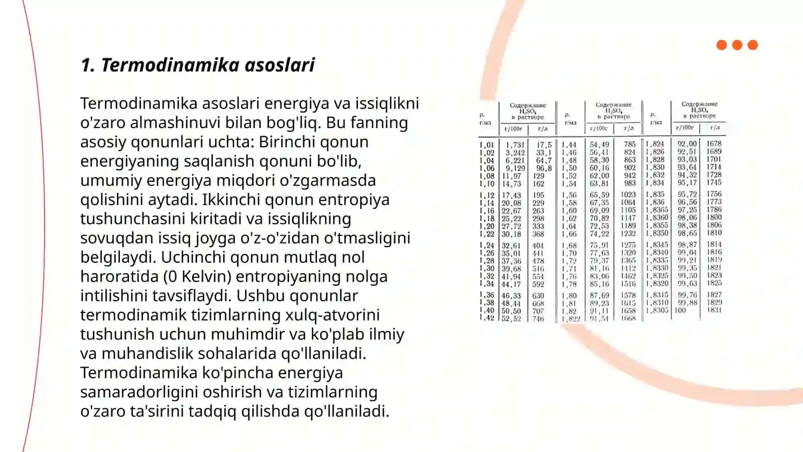 Ashiq termodinamikaliq sistemadag‘i entropiyanin' lokal kemeyiwi. Dissipativ strukturalar 3