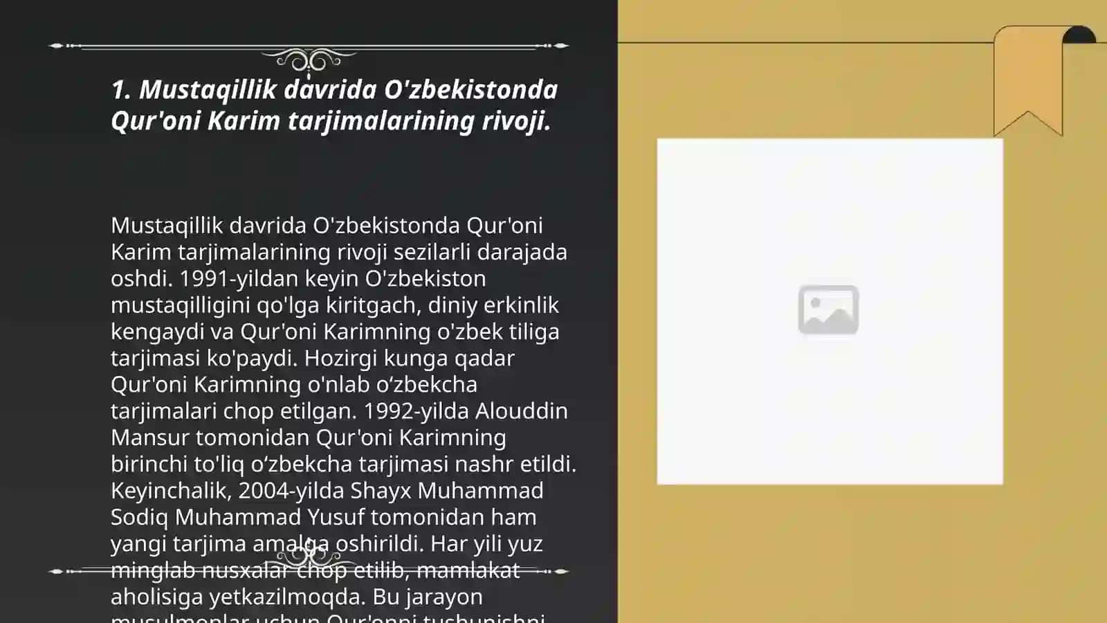 Quroni Karimni uzbek tiliga tarjima qilishi va tavsivlari 3