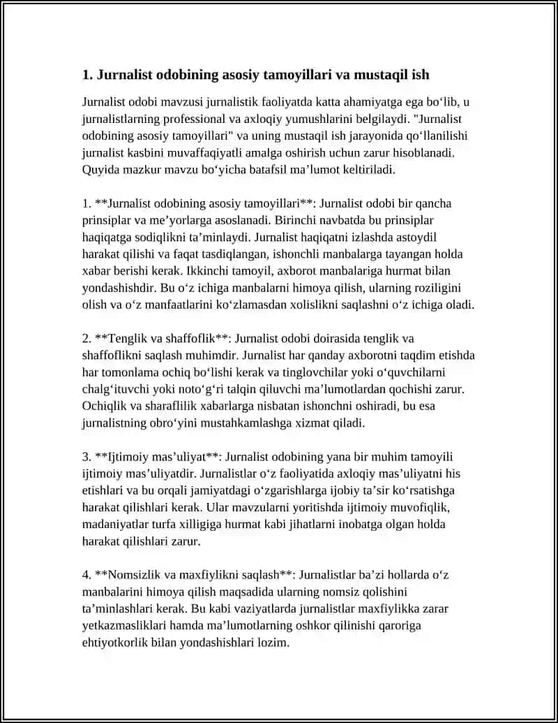 JURNALIST ODOBI 5LISTLI MUSTAQIL ISH 3